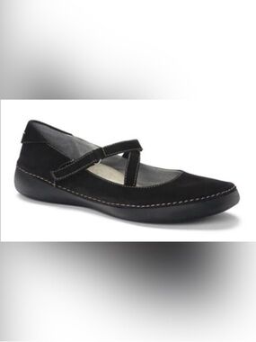 Vionic Black Suede Judith Mary Jane Shoes Size 9.5